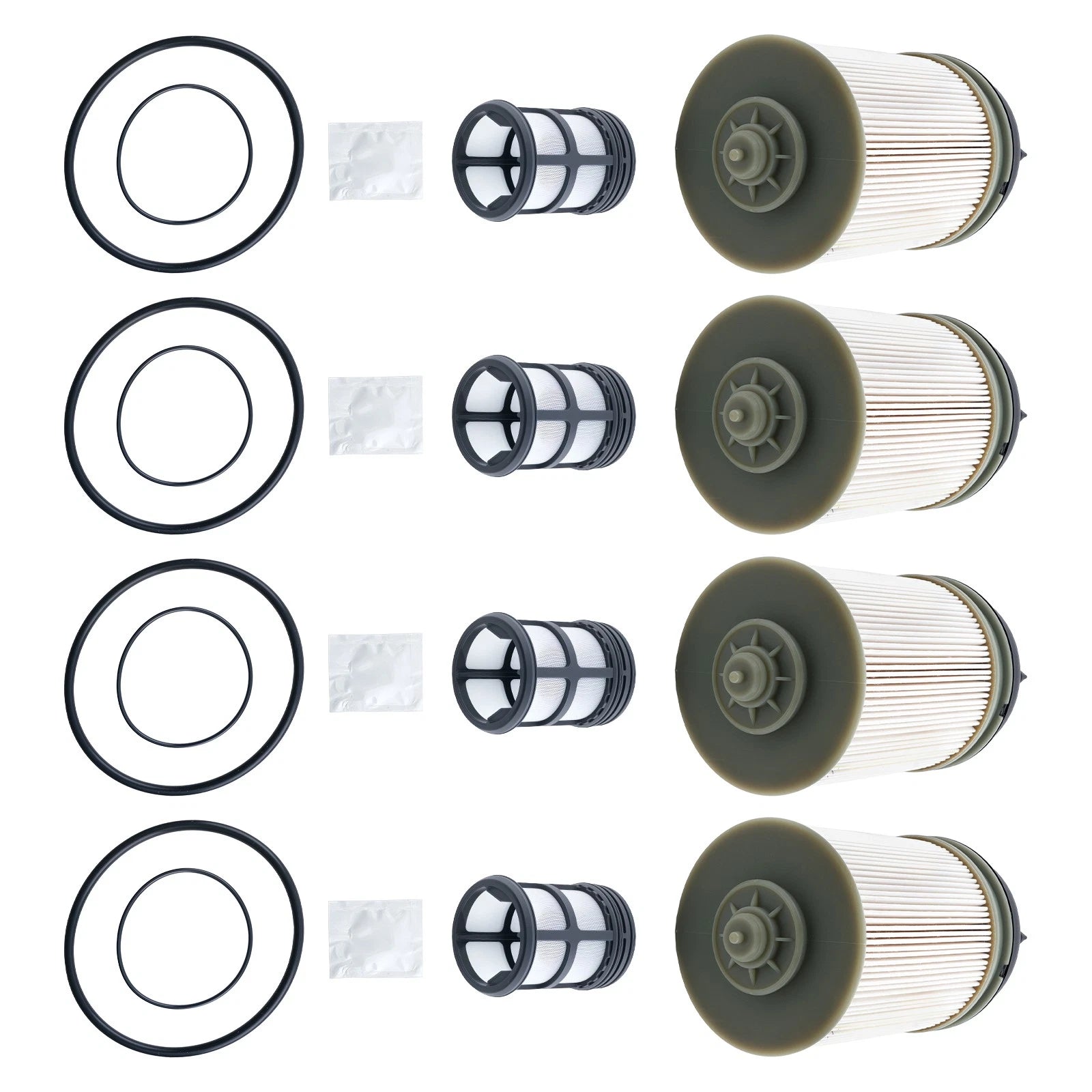 Set of 4 Fuel Filters for Detroit Diesel DD13 DD15 DD16 (2014–Present)