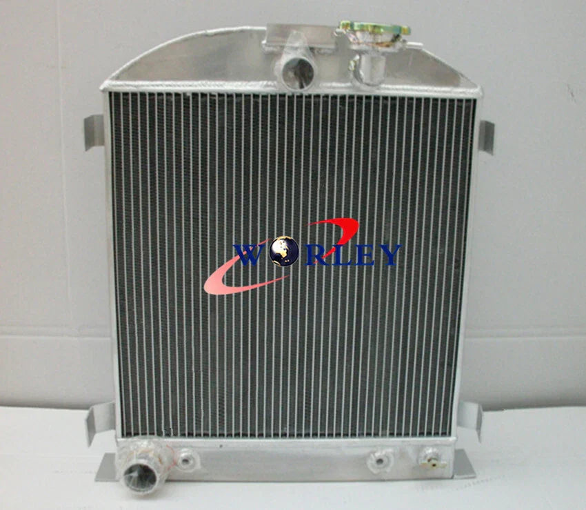 64MM Aluminum Radiator + Fan for 1932 Ford Chopped Engine (1932)