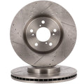 Front Drilled Slotted Brake Rotors for Acura MDX RLX ZDX (2010–2013)
