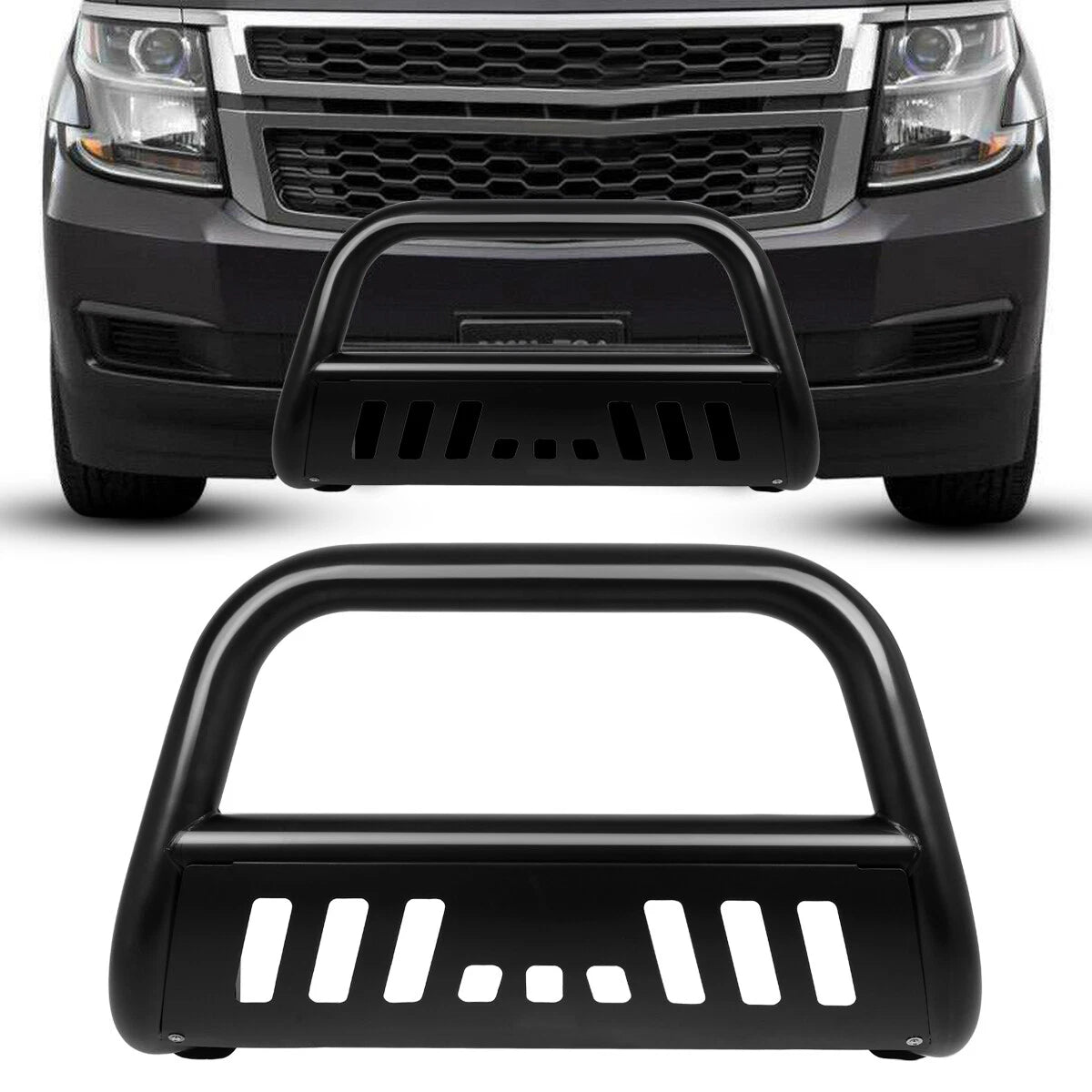 3" Front Bull Bumper Bar Brush Guard for Silverado Sierra Tahoe Yukon (1999–2007)