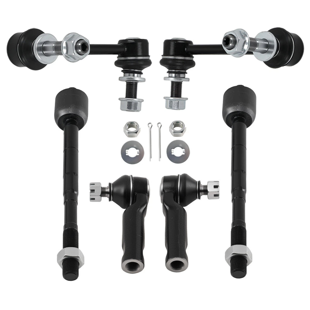 6PC Front Sway Bar Links & Tie Rod Ends for Toyota Tacoma (2005–2022)