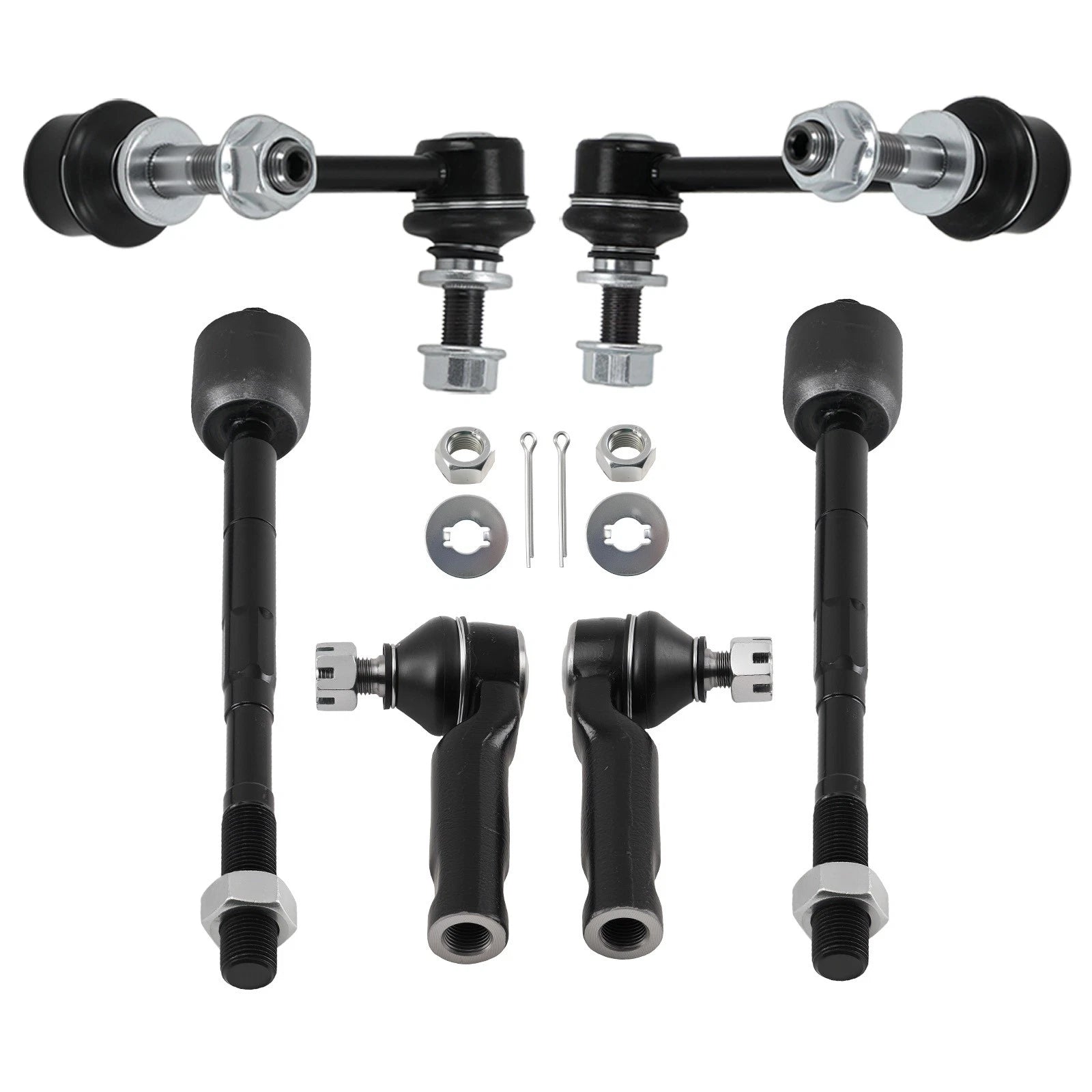 6PC Front Sway Bar Links & Tie Rod Ends for Toyota Tacoma (2005–2022)