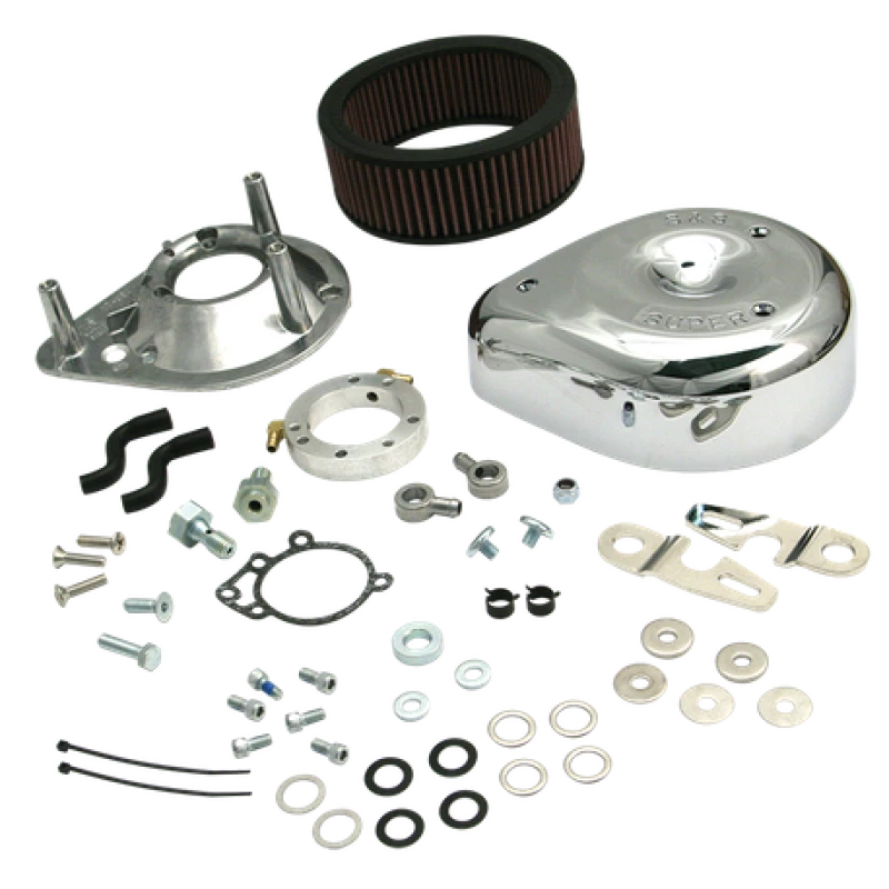 Teardrop Air Cleaner Kit for Harley Davidson XL Sportster (1991–2006) - Chrome