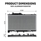 Aluminum Radiator for Subaru Legacy Outback 3.6L (2015–2019) 13460