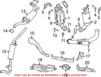 Exhaust Converter Crossunder Pipe Gasket for Chrysler Dodge (OEM)