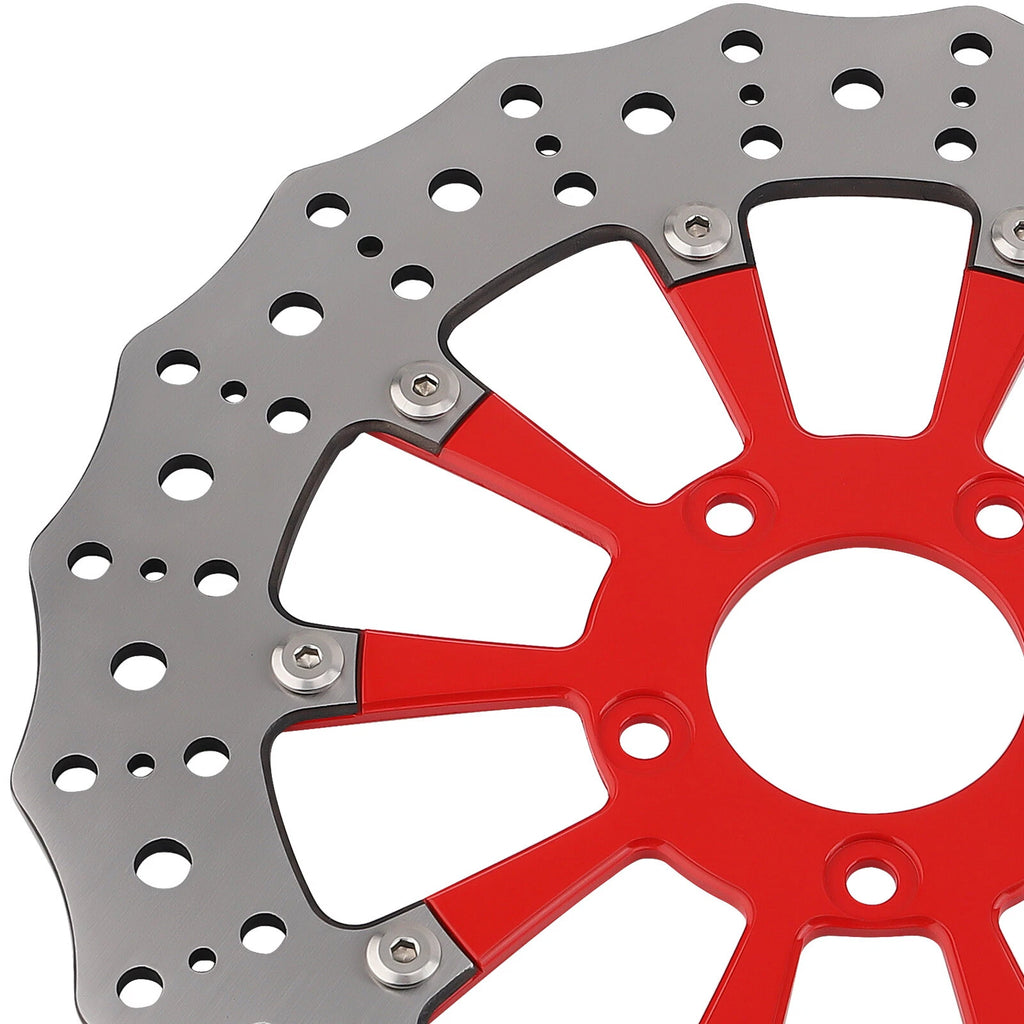 2 Front Brake Disc Rotors 299mm for Harley-Davidson Road King (2008-2021)