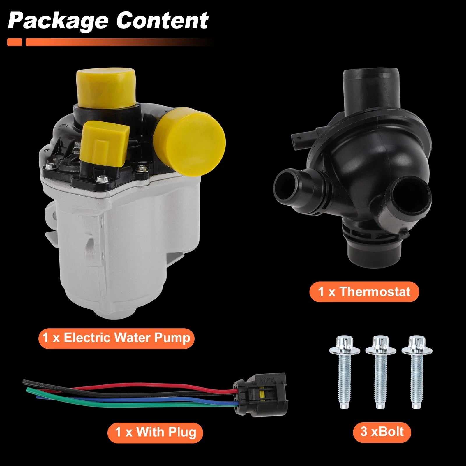 Electric Engine Water Pump for BMW 535i (2011–2016) 11517632426