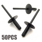 50pcs 5.7mm Plastic Blind Rivets for Arches Side Skirts Sills Bumpers
