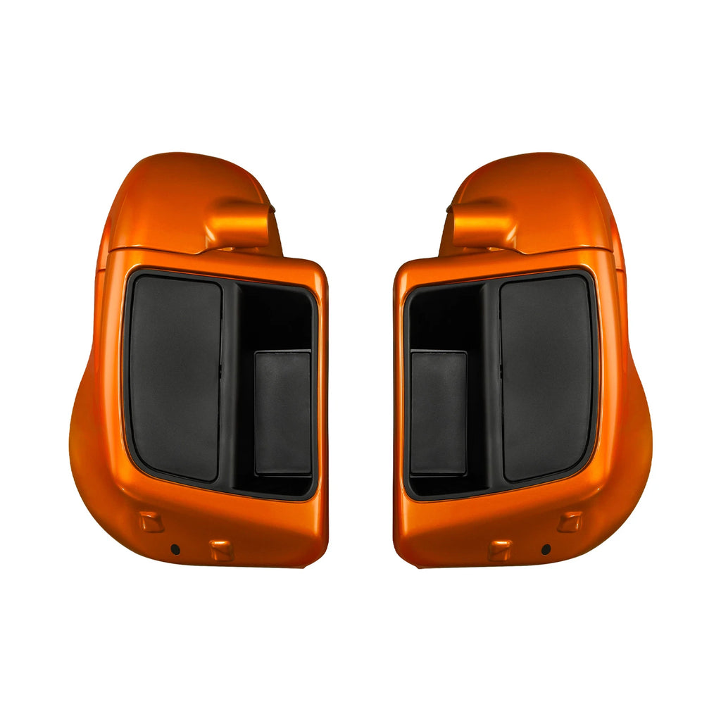 Lower Vented Leg Fairings for Harley Road Glide (2014–2025) - Scorched Orange