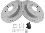 Rear Brake Pad and Rotor Kit for Suzuki SX4 (2007–2013) RT259JW