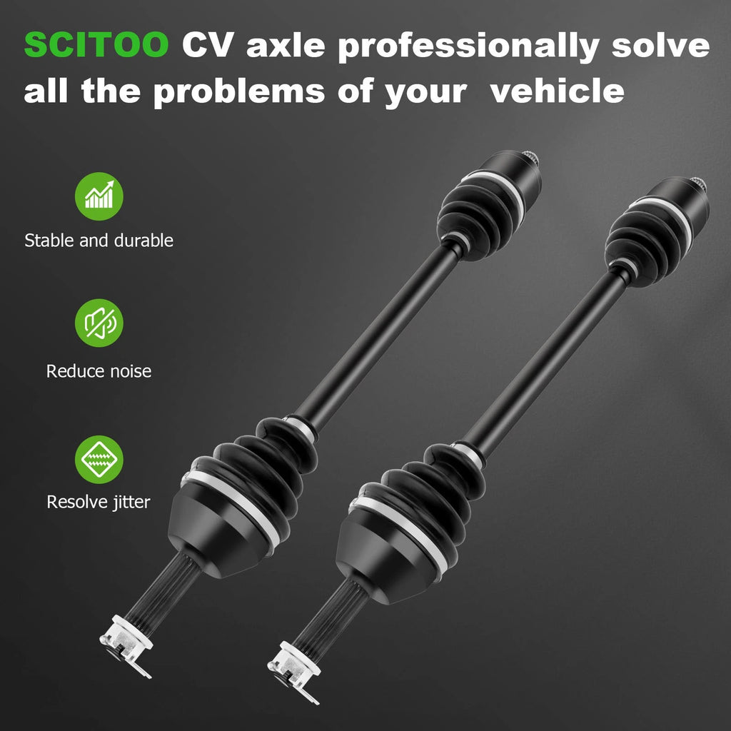 Front Right & Left CV Joint Axles for Polaris Ranger 700 6x6 (2006–2007)