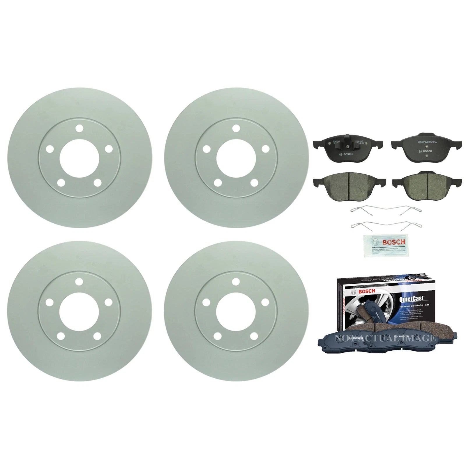 Brake Kit Disc Rotors & Ceramic Pads for Mazda 3 I (2004–2009)