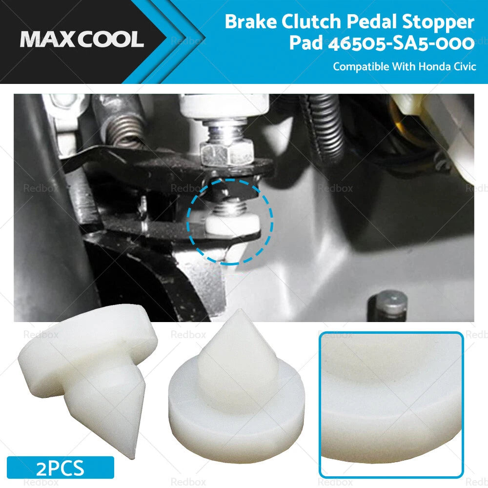 2X Brake Clutch Pedal Stopper Pad for Honda Civic (46505-SA5-000)