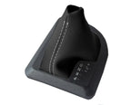 Leather Automatic Shift Boot Cover for BMW X3 (2003–2010) Gray Stitch