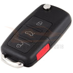 Keyless Key Fob Remote Case Shell for Volkswagen Beetle Passat Jetta (2000–2001)