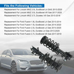 2X Front Shock Absorber Struts for Lincoln MKZ (2013–2022)