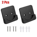 Set of 2 Curtain Rod Holders for Bathroom - ABS Black