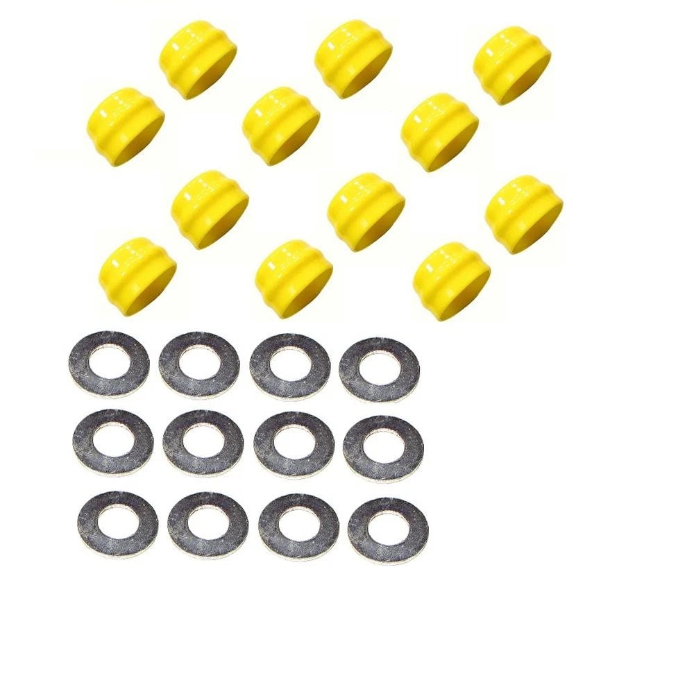 Set of 12 Wheel Bearing Caps with Washer for John Deere Models