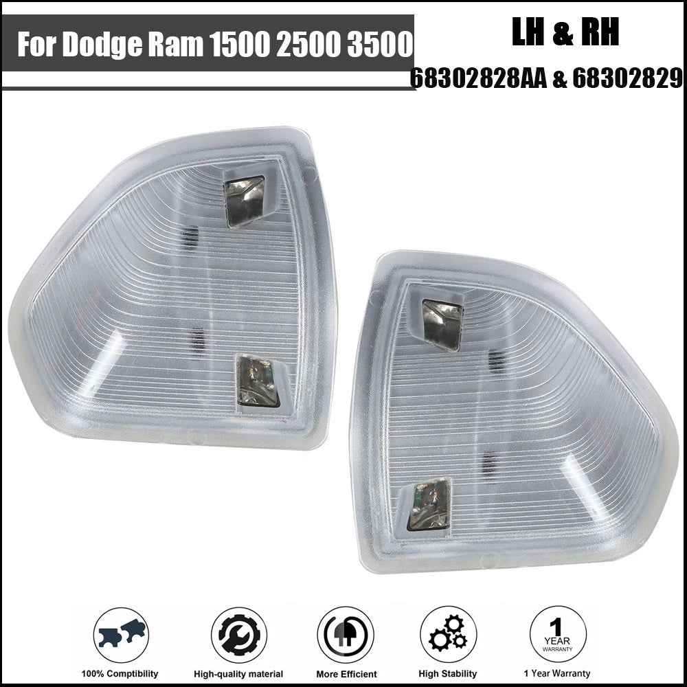 LED Turn Signal Lights for Dodge Ram 1500 2500 3500 (2010–2023)