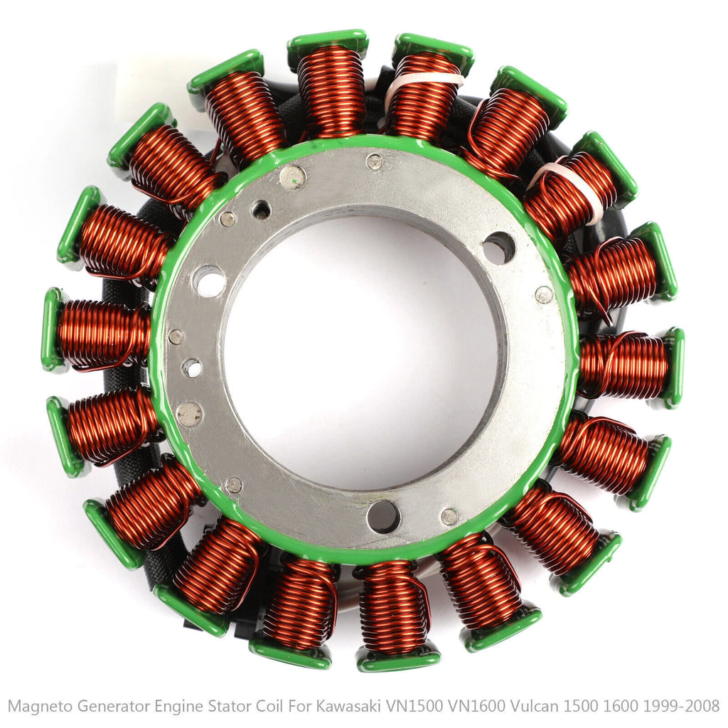 Magneto Stator Coil for Kawasaki VN1500 Classic (2000–2004), VN1600 Vulcan (2003–2008) T9