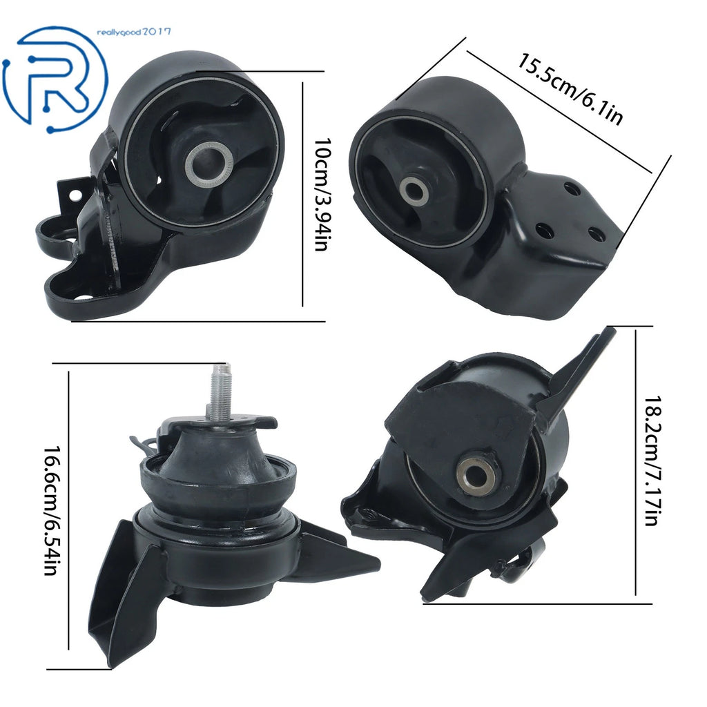 Set of 4 Motor & Transmission Mounts for Kia Spectra/Spectra5 (2007–2009)