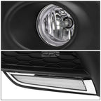 LED DRL Chrome Fog Lights Set for Honda Civic FC (2016–2017)