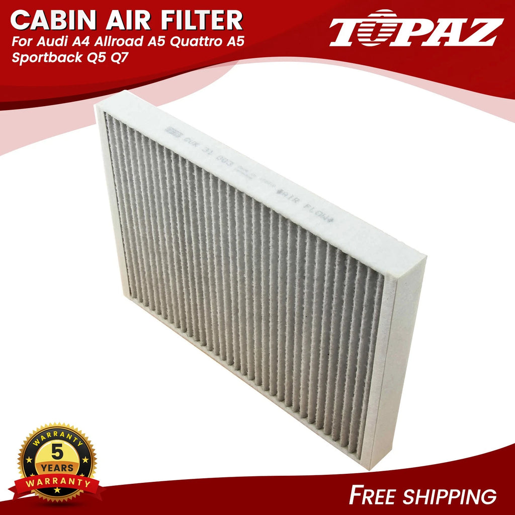 Cabin Air Filter for Audi A4 Allroad A5 Quattro A5 Sportback Q5 Q7 (2010–2020)