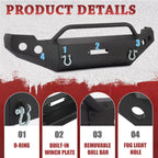 Powder Coated Steel Front Bumper for Chevy Silverado 2500HD 3500HD (2011–2014)