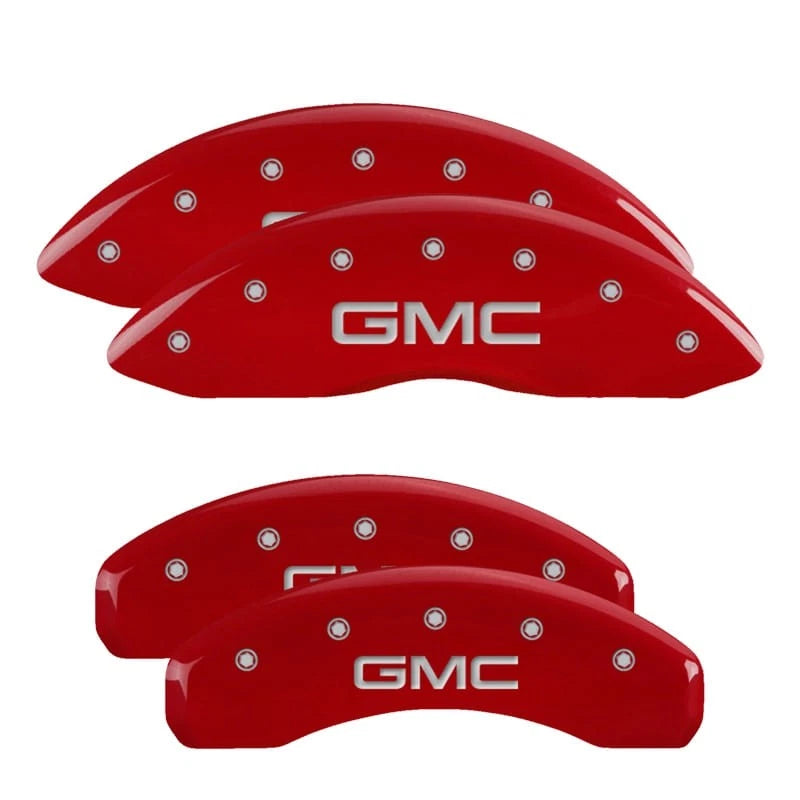 Set of 4 Red Caliper Covers for GMC Savana 2500 (2003–2010)