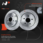 Rear Drilled Brake Rotors for Jeep Grand Cherokee (2011–2023)