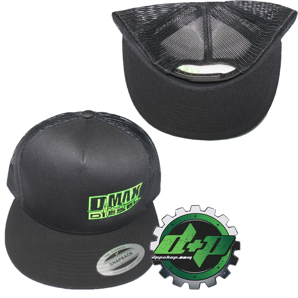 DMAX Diesel Flat Bill Snapback Trucker Cap for Chevy Duramax (2011–2023)