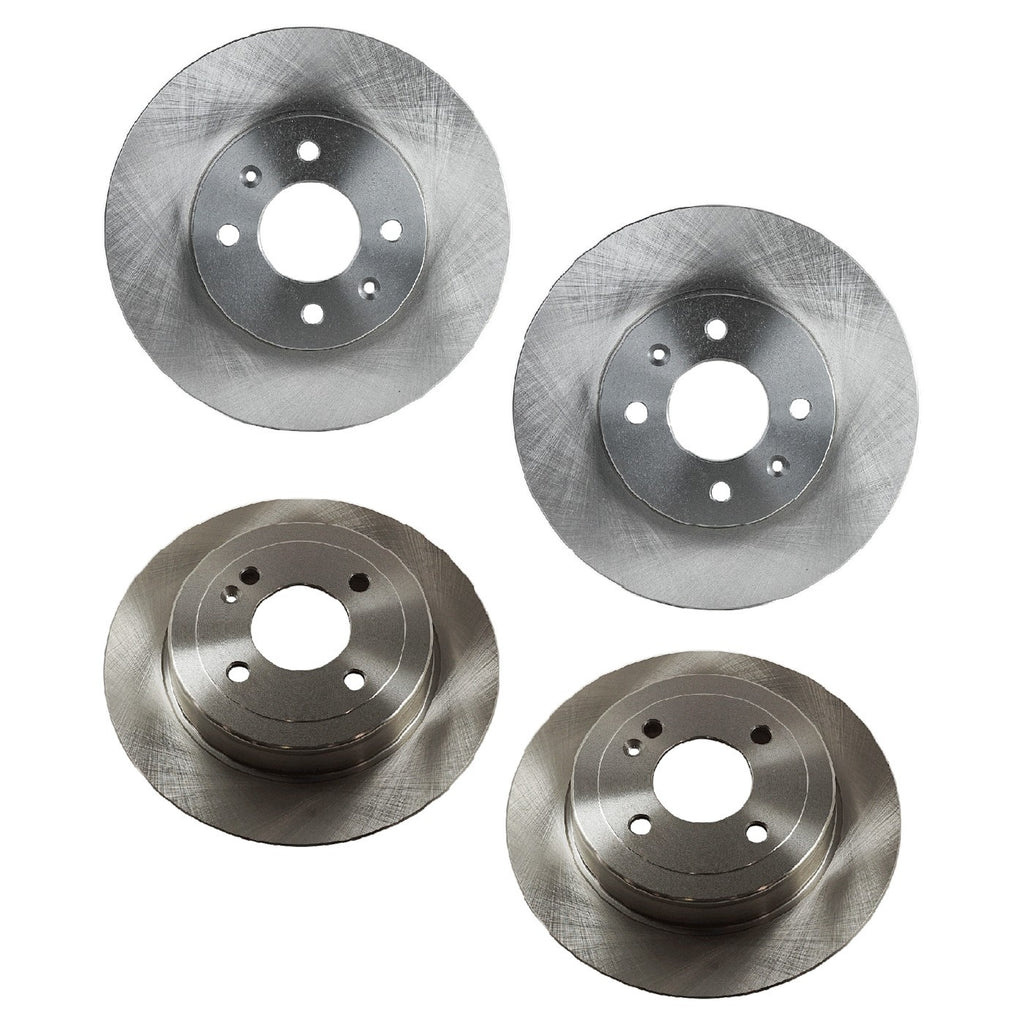 Front and Rear Brake Rotors for Hyundai Accent (2012–2017)