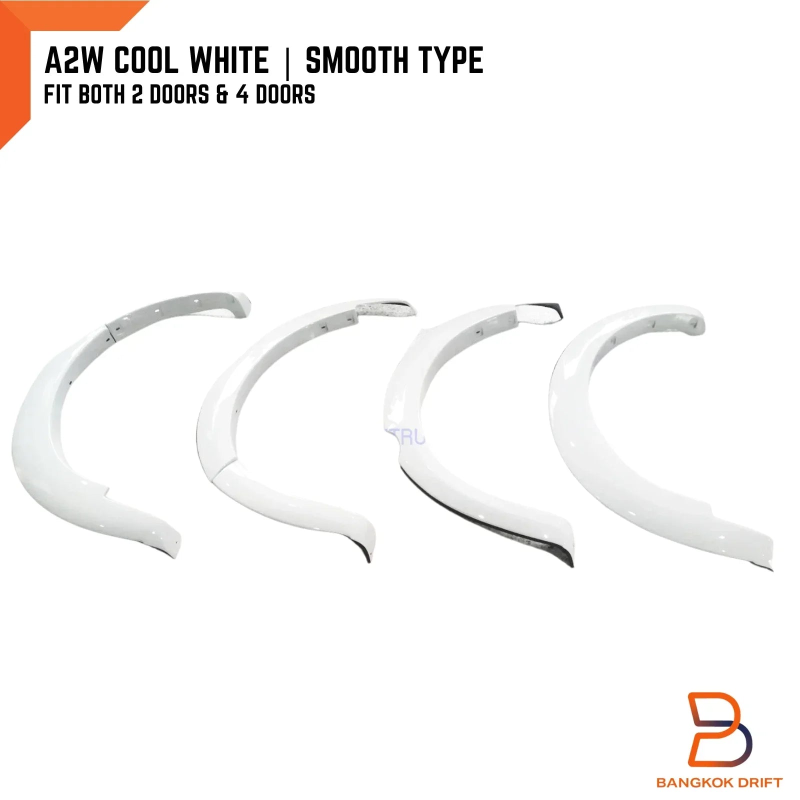 A2W Cool White Fender Flares for Mazda BT-50 Ute (2012-2018)