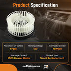 A/C Heater Blower Motor Fan for Mercedes-Benz CL500/S350 (2000–2006)
