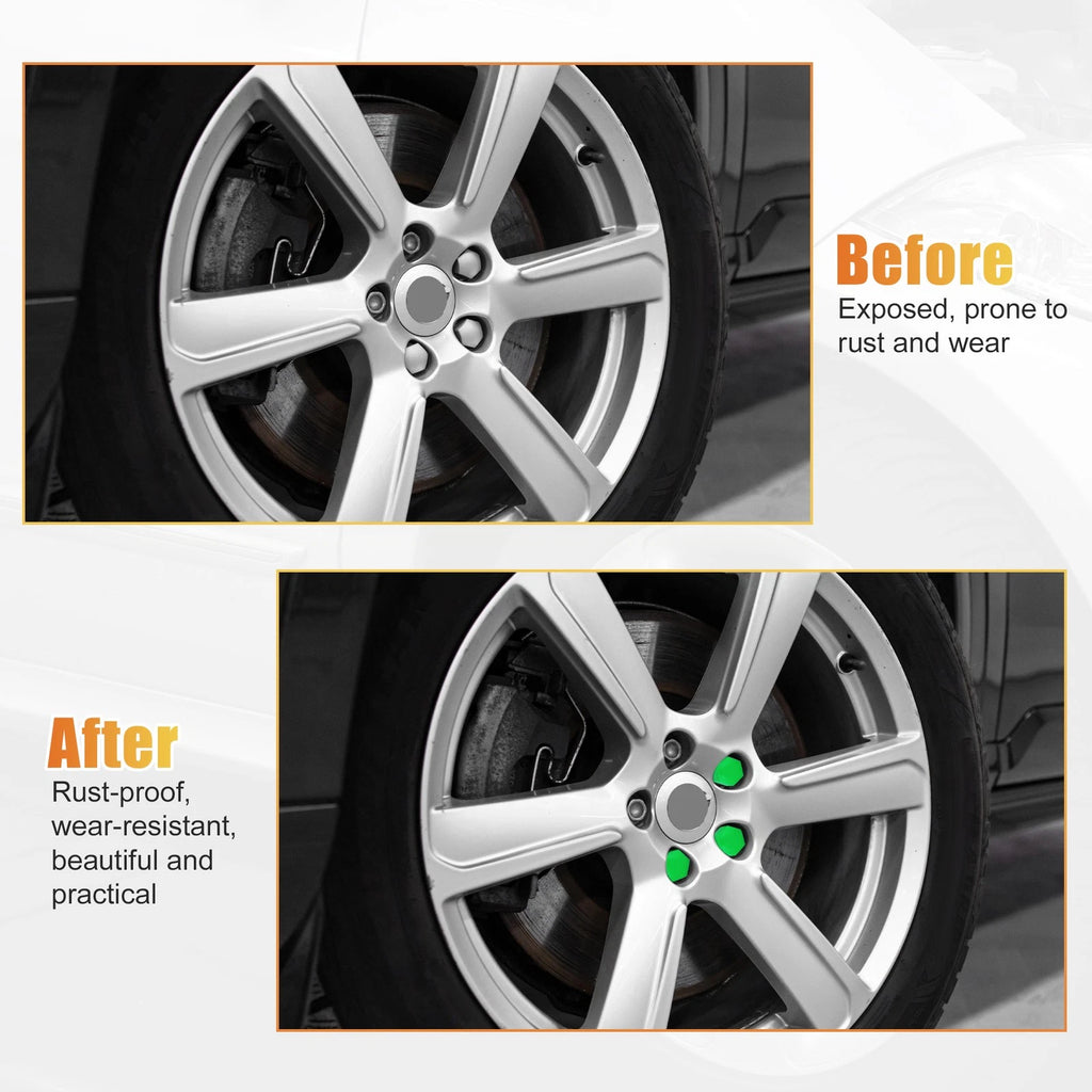 20 Pcs 22mm Wheel Lug Nut Cover for Land Rover Range Rover Sport (2006–2013) Green 724117442804