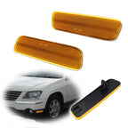 Front Wheel Fender Side Marker Lights for Chrysler Pacifica (2004–2008) Amber Lens