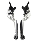 CNC Silver Extendable Brake Clutch Levers for Yamaha YZF R1 R1M R1S R6 MT-09 (2015-2023)