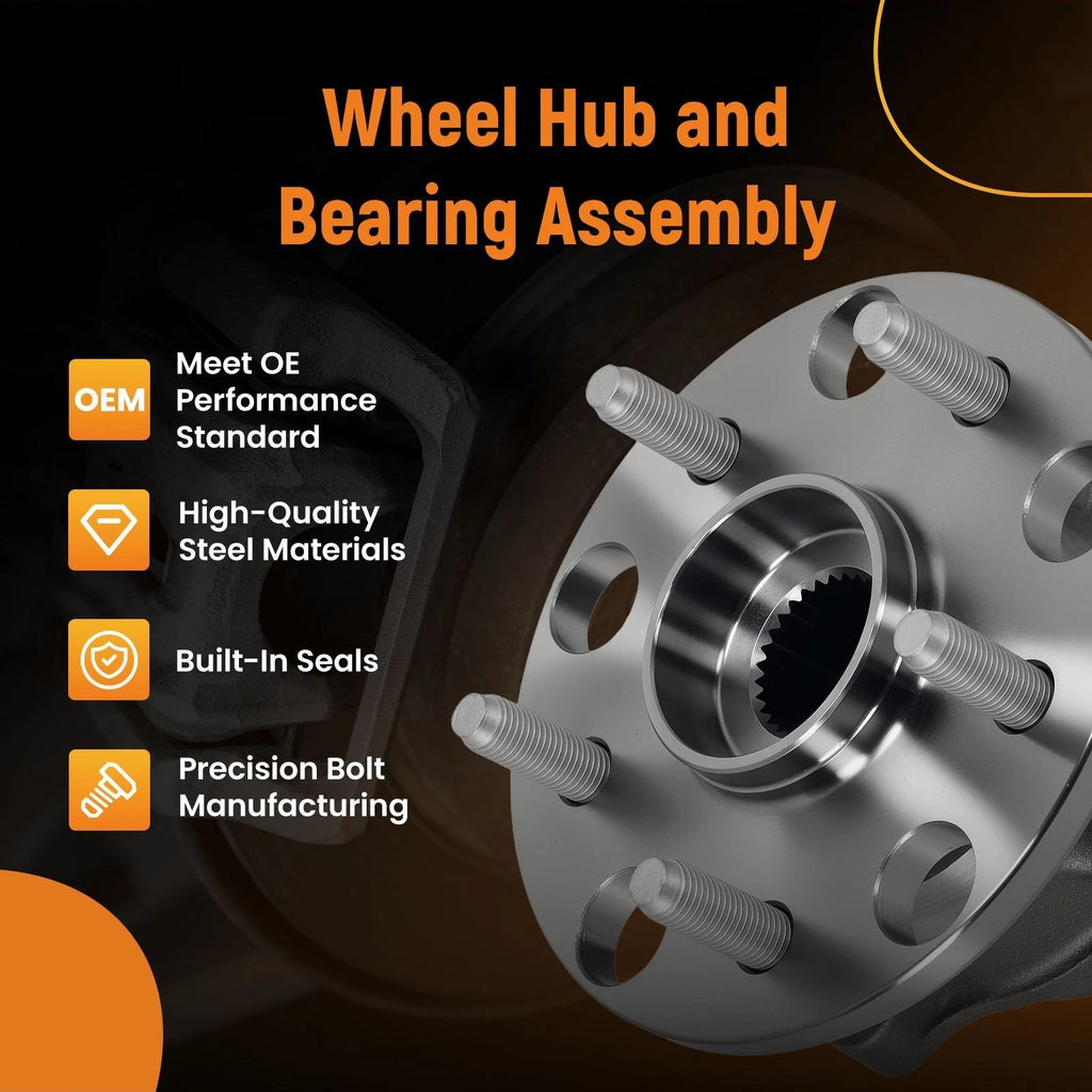 2X Rear Wheel Hub for Lexus IS250 IS350 GS350 (2006–2015) 051-6191