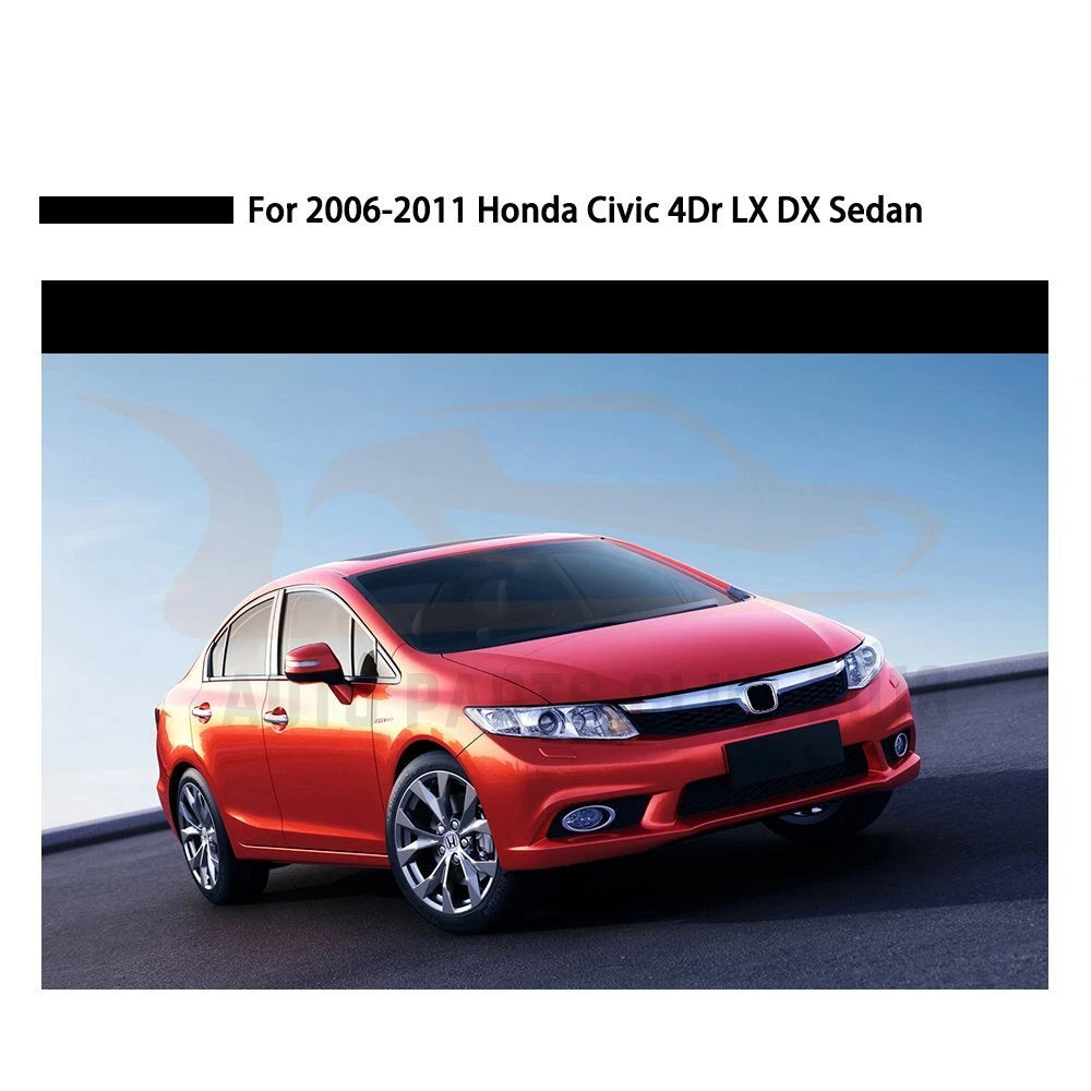 Set of 4 Tinted Window Visors for Honda Civic Sedan (2006–2011)