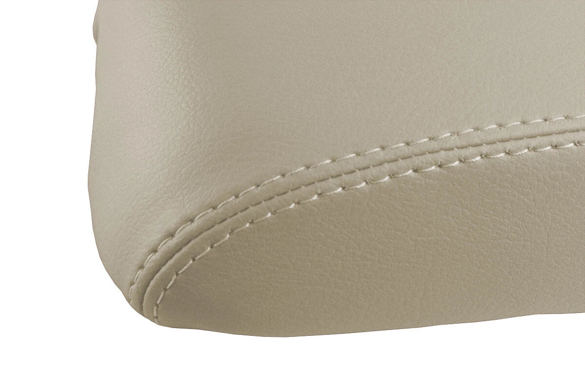 Leather Console Lid Pull Over Cover for Cadillac El Dorado (1996–2002) Beige