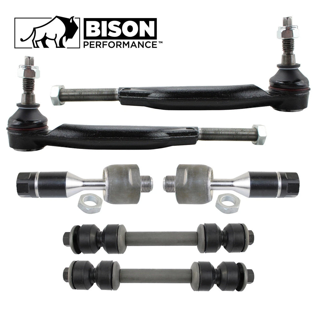 6pc Front Sway Bar Link Tie Rod End Kit for Chevrolet GMC Saab