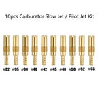 10pcs Carburetor Slow Pilot Jet Kit for PWK Keihin OKO CVK (#32-#55)