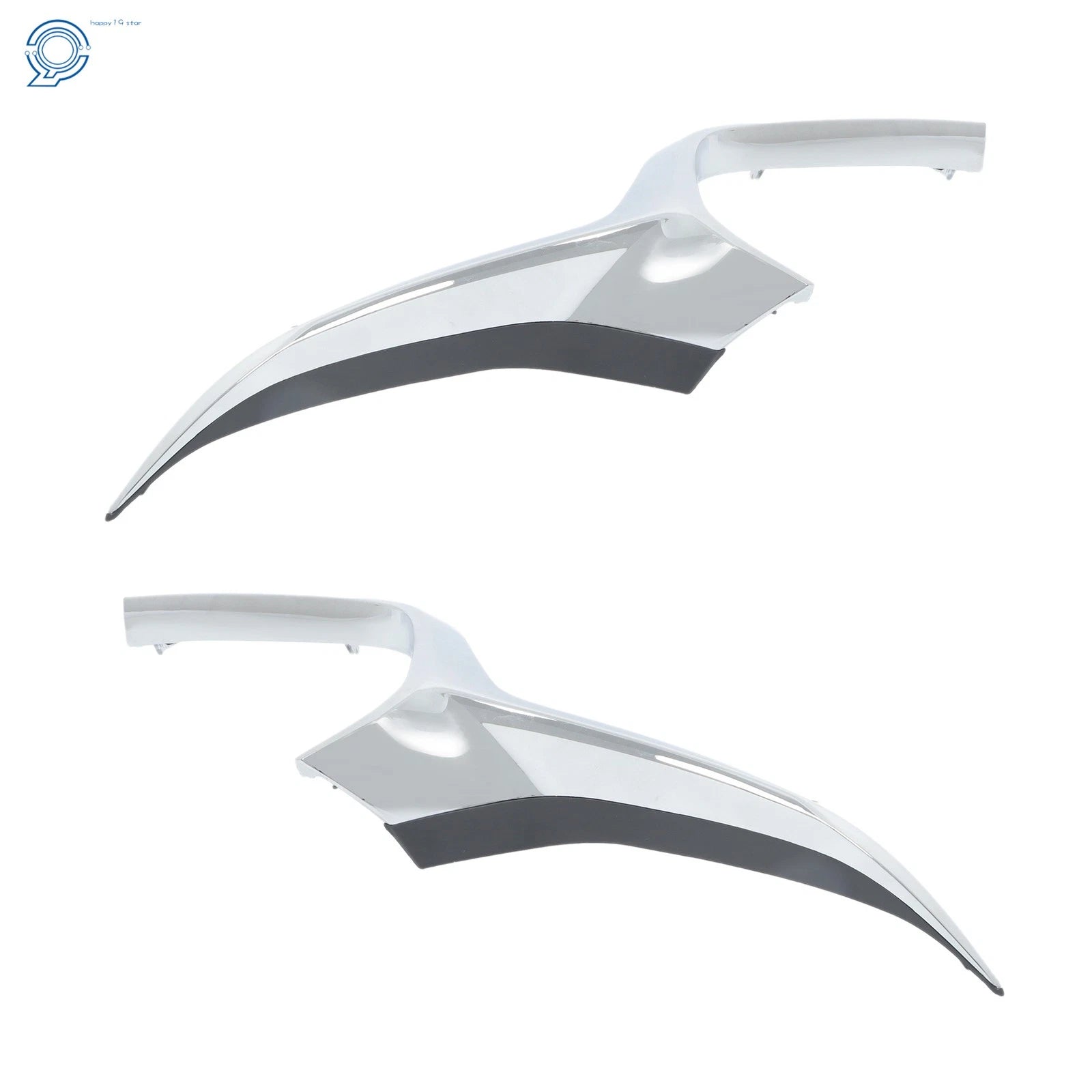 Set of 2 Chrome Front Bumper Grille Trims for Mazda 3 (2019-2023)