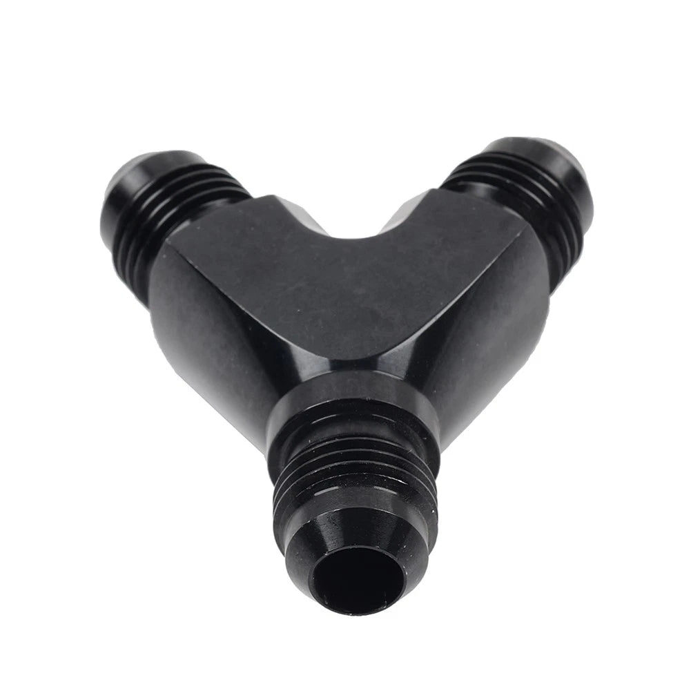 AN8 Y Fuel Block Flare Union Fitting Adapter Coupler for Universal