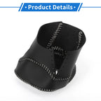 Gear Shift Knob Cover for Nissan Rogue (2021–2024) Black Grey Faux Leather