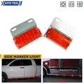 2-Pack Red 12-LED Trailer Side Marker Lights for Commercial Trucks (—–—)