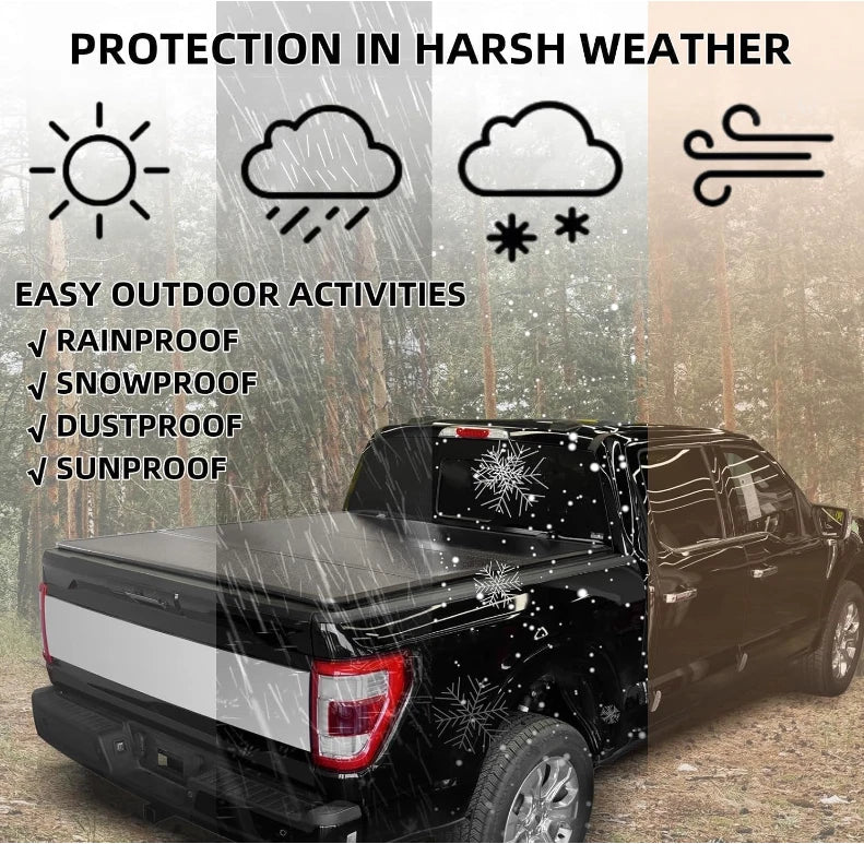 6.8FT Hard Tonneau Cover for Ford F250 F350 Super Duty (1999–2024)