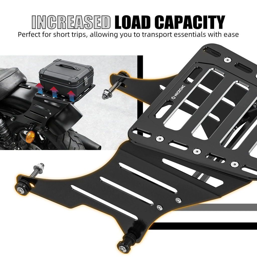 Rear Luggage Rack Carrier Support for Harley Sportster 1200 Low (2006–2010)