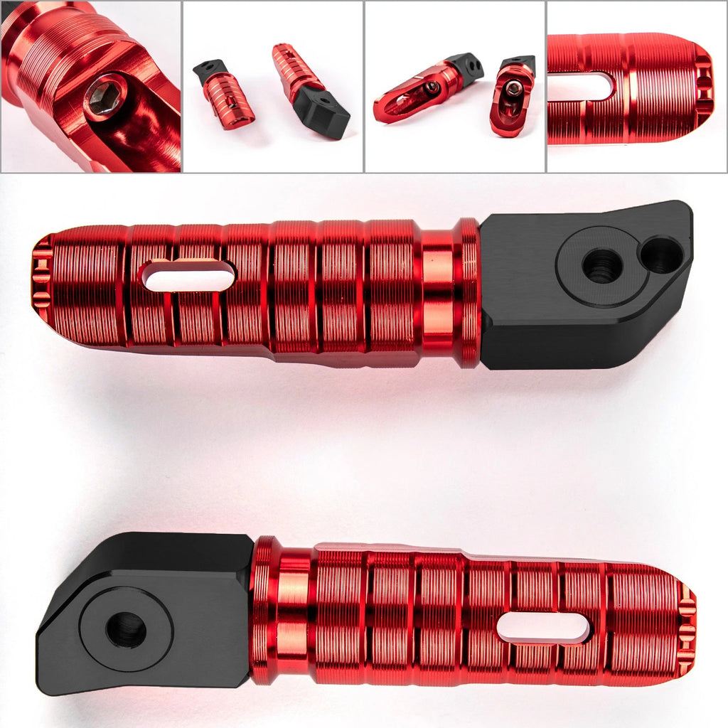 Rear Footrests Foot Pegs for Honda CBR250RR CBR600RR CBR1000RR CB1100 CBR900 (2017–2023) Red