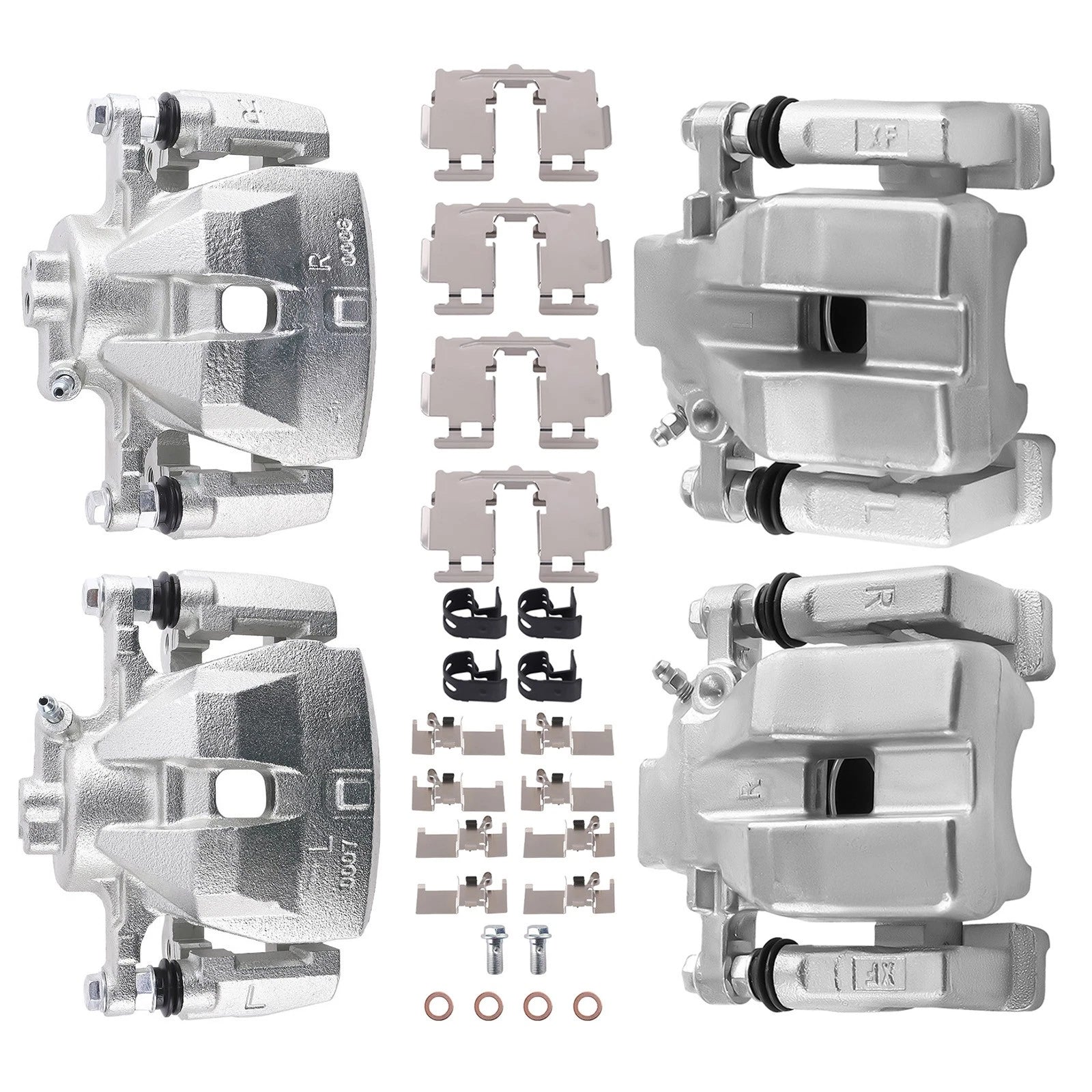 Front Rear Left Right Disc Brake Caliper Kit for Toyota Avalon Camry (2019–2023)